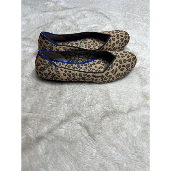 Rothy’s leopard print ballet flats women shoe size 9.5 - Picture 6 of 8